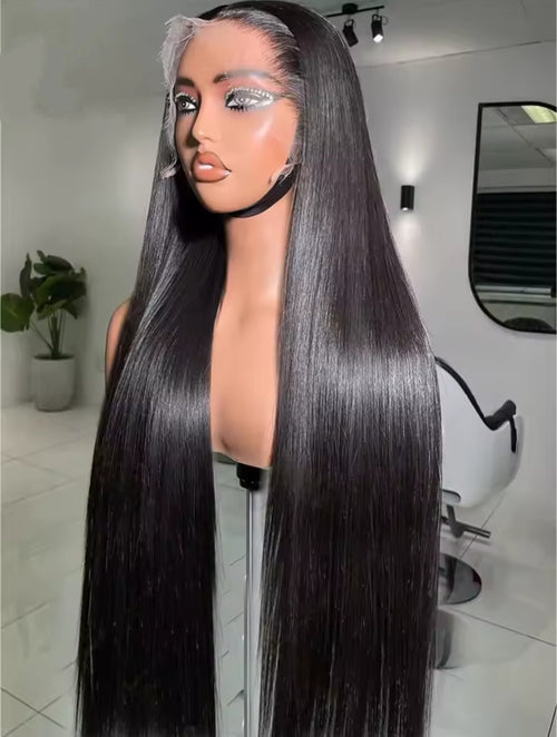 200 Density  13x6 HD Lace Frontal Wig  Transparent Lace Front Pre Plucked  Human Hair