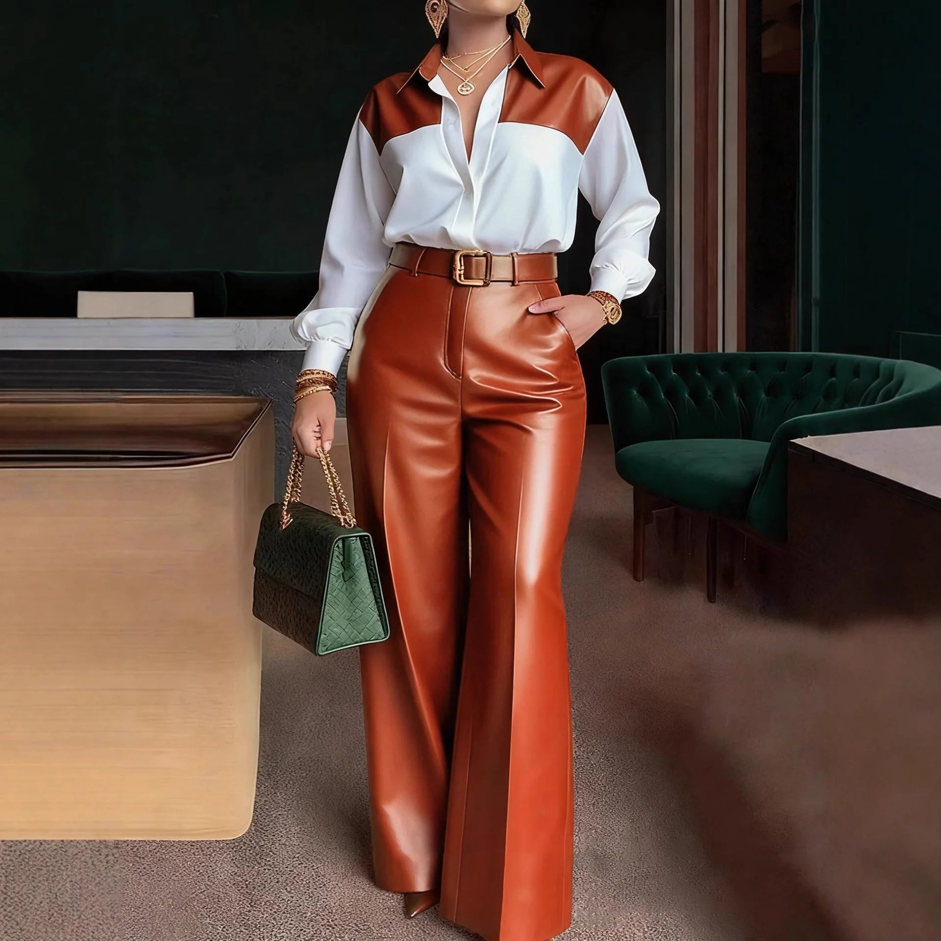 Two-Tone professional office shirt