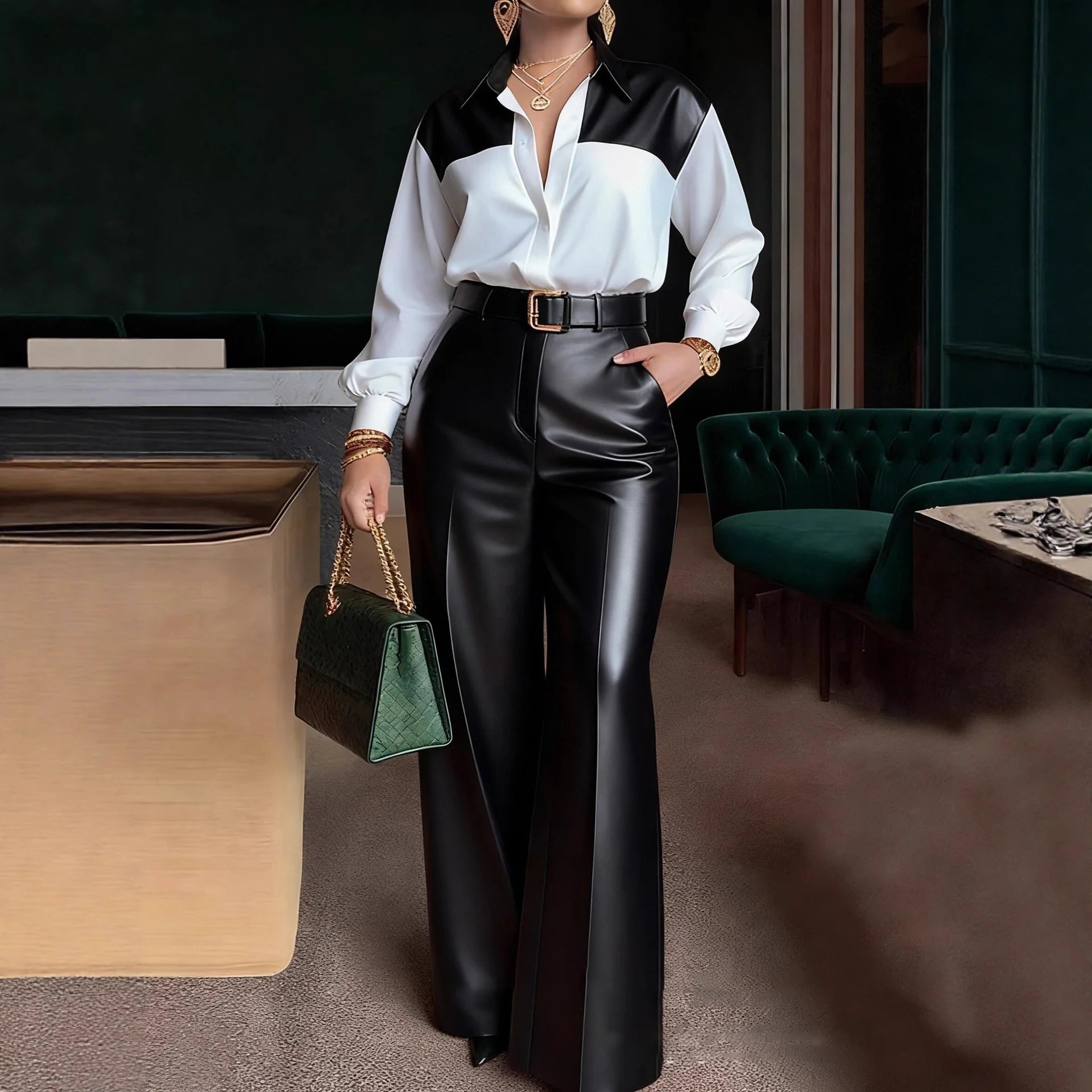 Two-Tone professional office shirt