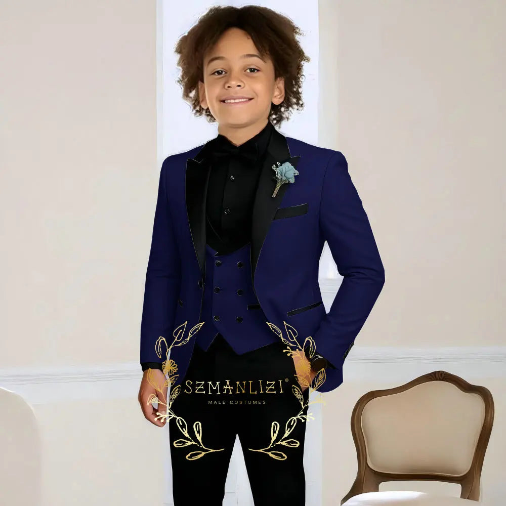 Boys Suit Wedding Tuxedo 3 Pieces , stylish & classic