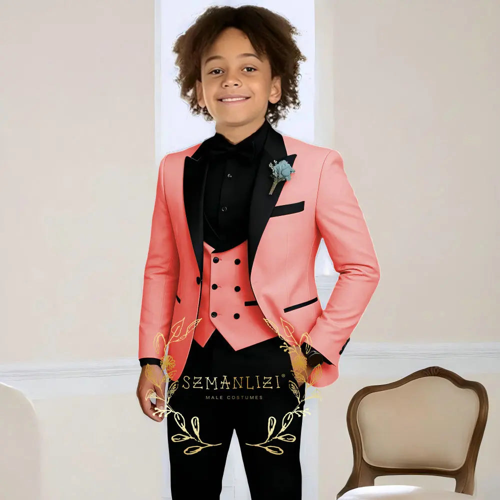 Boys Suit Wedding Tuxedo 3 Pieces , stylish & classic