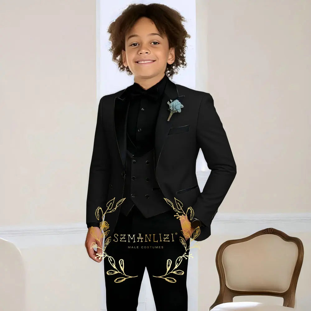 Boys Suit Wedding Tuxedo 3 Pieces , stylish & classic