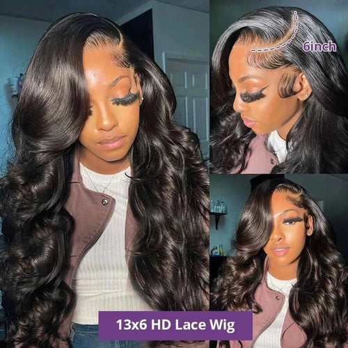 250 Density Body Wave 13x6 Hd Lace Frontal   360 Full Lace wig human hair