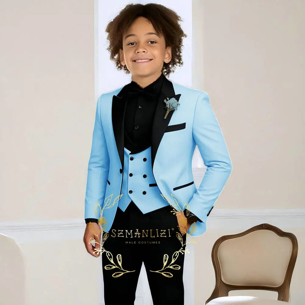 Boys Suit Wedding Tuxedo 3 Pieces , stylish & classic