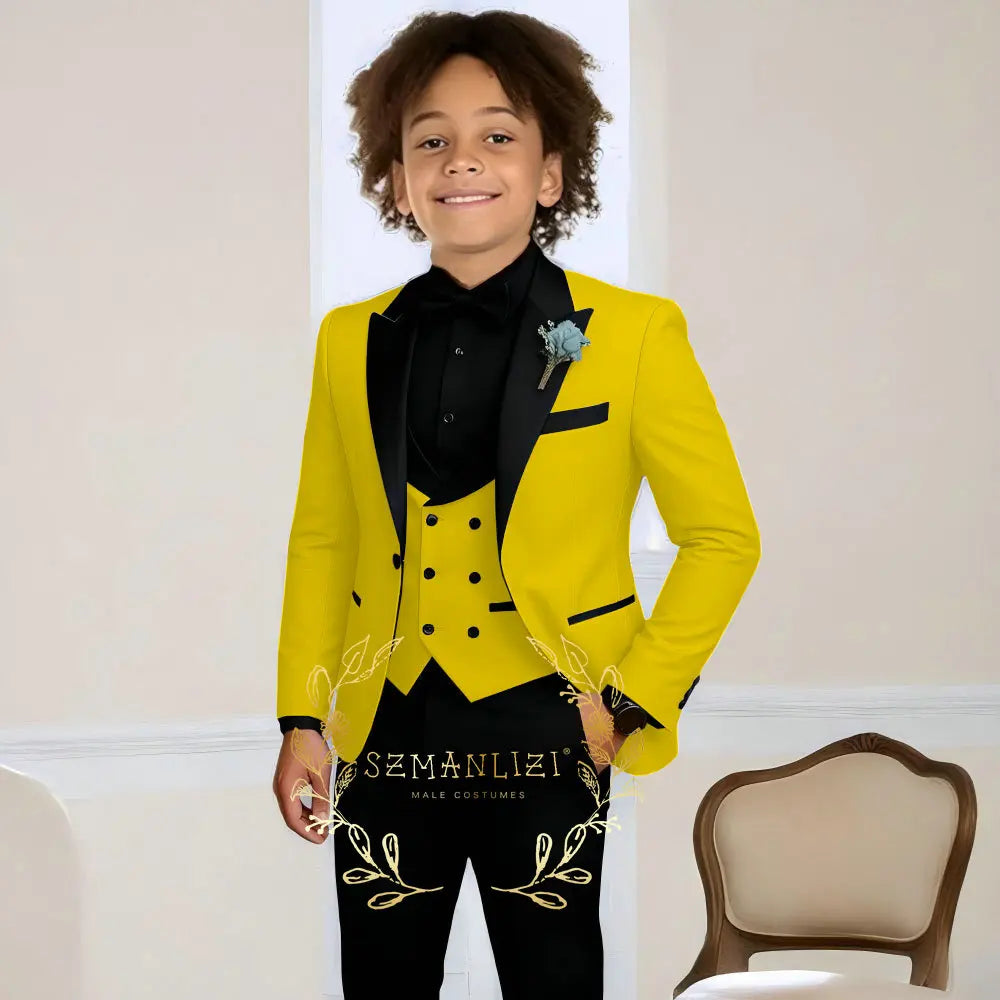 Boys Suit Wedding Tuxedo 3 Pieces , stylish & classic