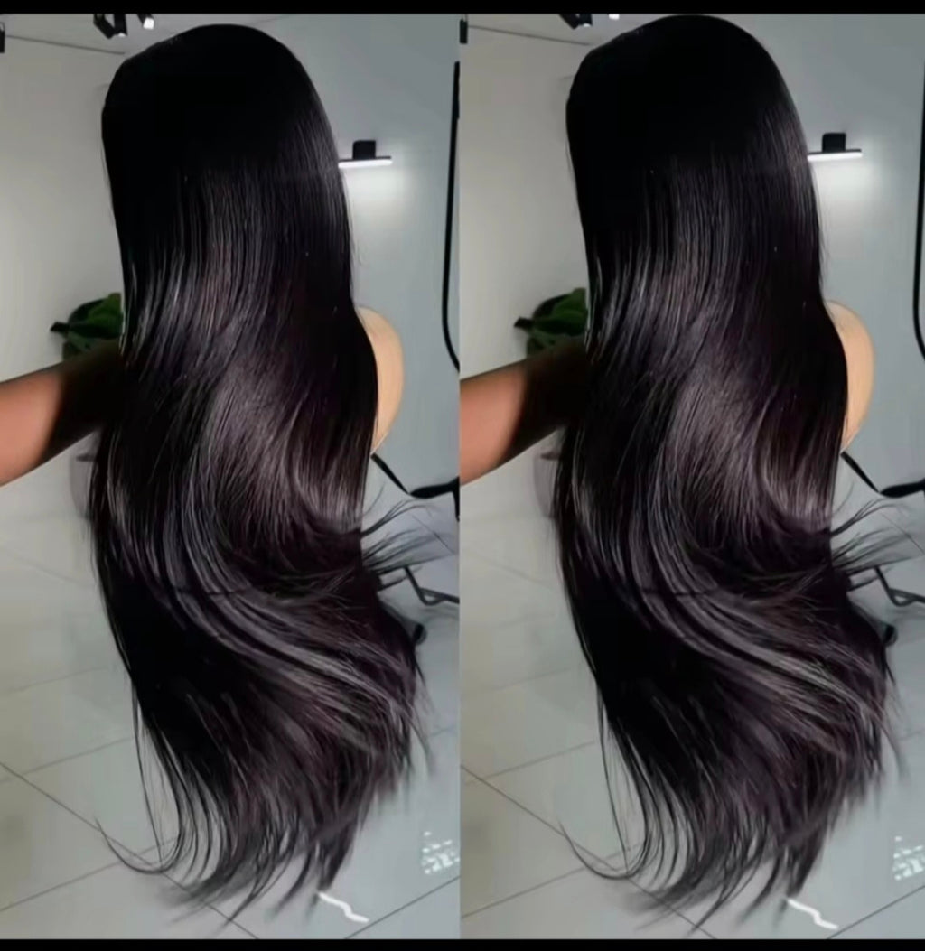 200 Density  13x6 HD Lace Frontal Wig  Transparent Lace Front Pre Plucked  Human Hair