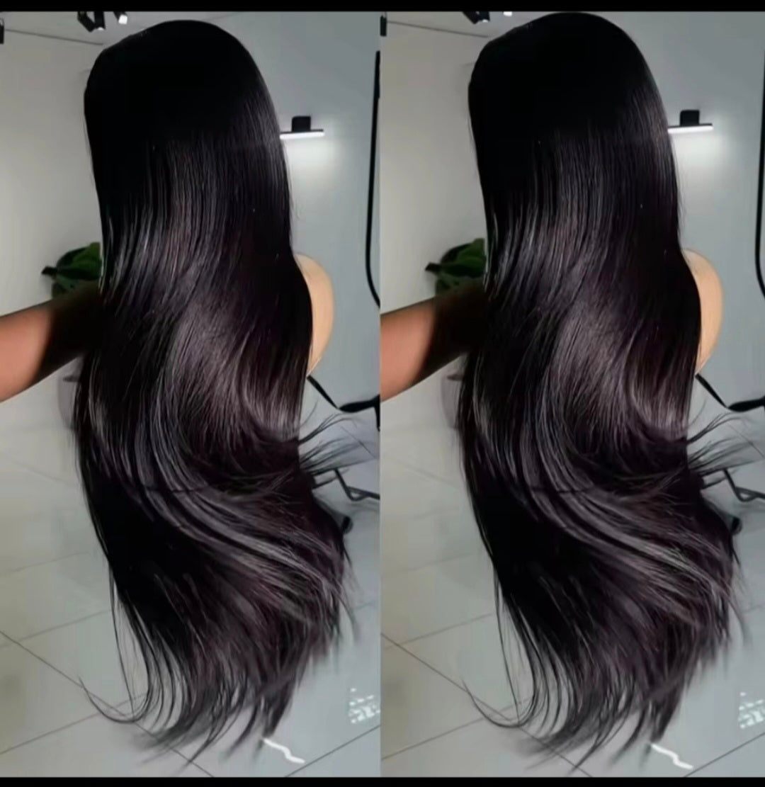 200 Density  13x6 HD Lace Frontal Wig  Transparent Lace Front Pre Plucked  Human Hair